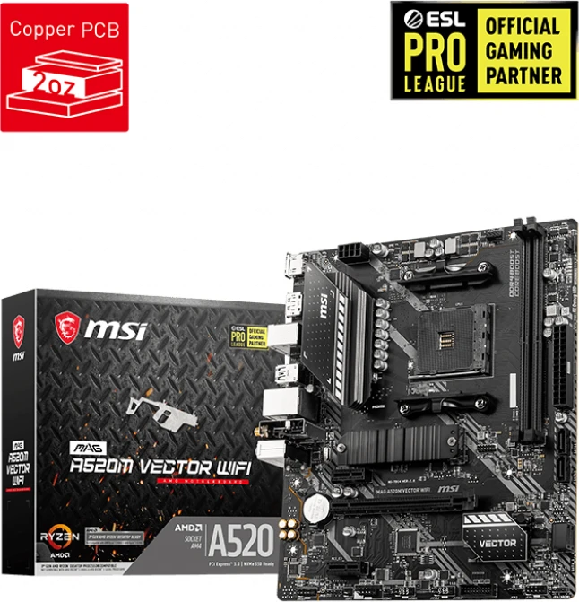 MSI MAG A520M Vector WIFI (AMD AM4)