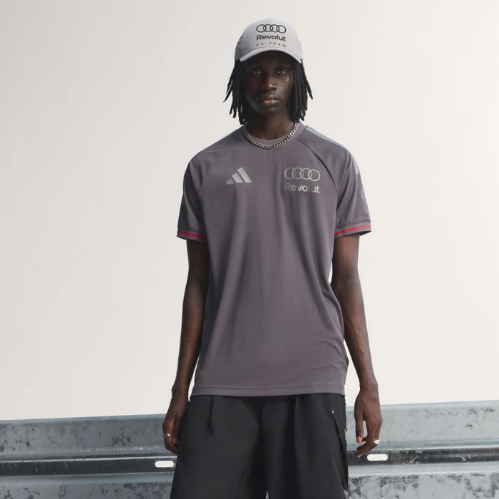 adidas Audi Revolut F1 Team Driver Authentic Funktionsshirt kurzarm grey strata/iorn metallic (Herren)