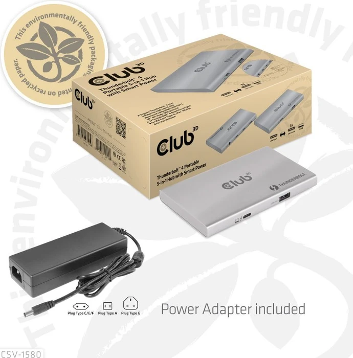 Club 3D 5-in-1 Hub, Thunderbolt 4 [Buchse]