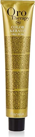 Fanola Oro Therapy Oro Puro Color Keratin Haarfarbe 7.0 blond, 100ml