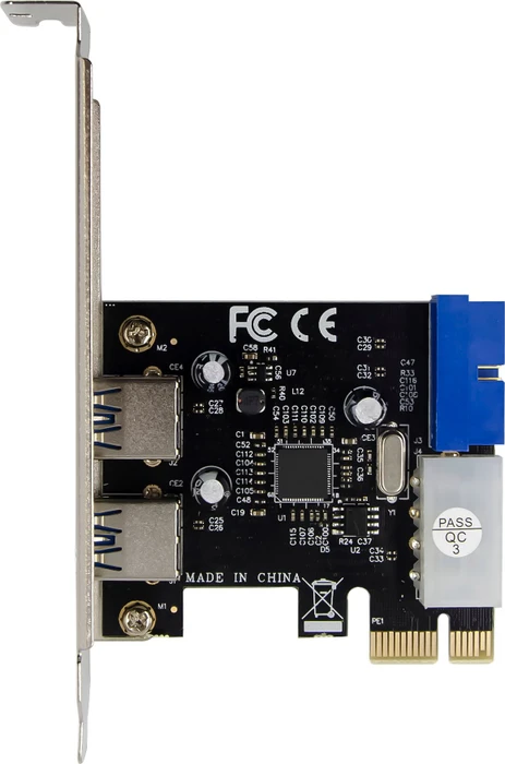 InLine Schnittstellenkarte, 2x USB-A 3.0, 1x USB 3.0 Header, PCIe 2.0 x1