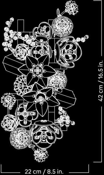 LEGO Botanicals - Blumen an der Wand