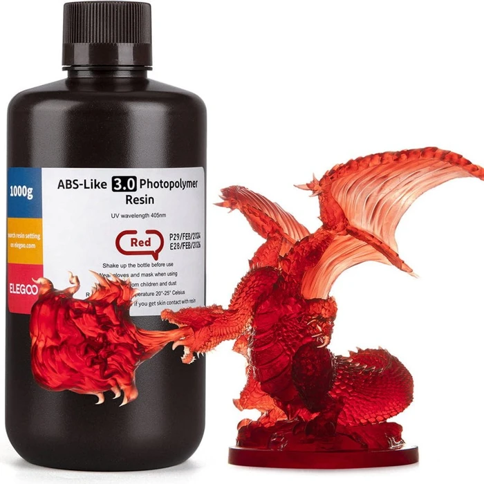 Elegoo ABS-like Resin V3.0 Red, 1.00kg