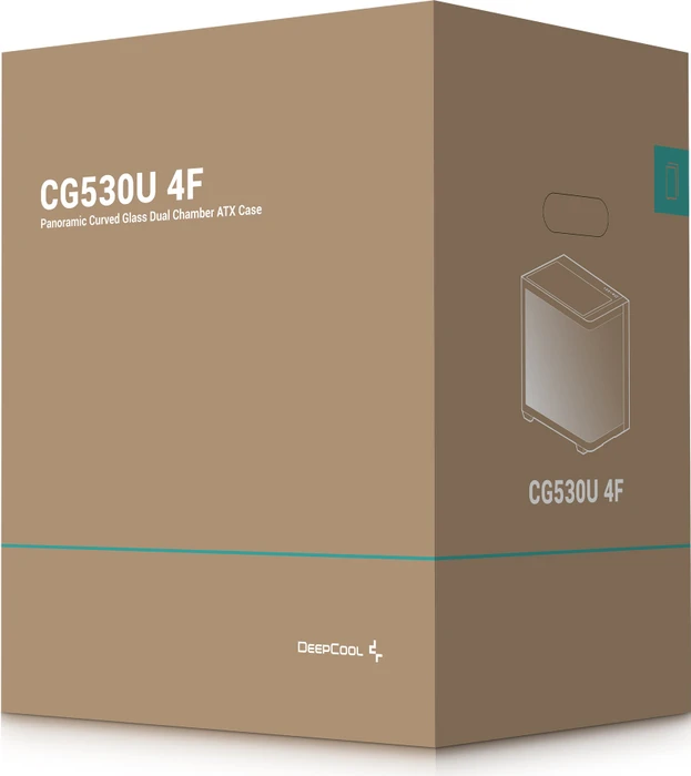 DeepCool CG530U 4F, schwarz, Glasfenster
