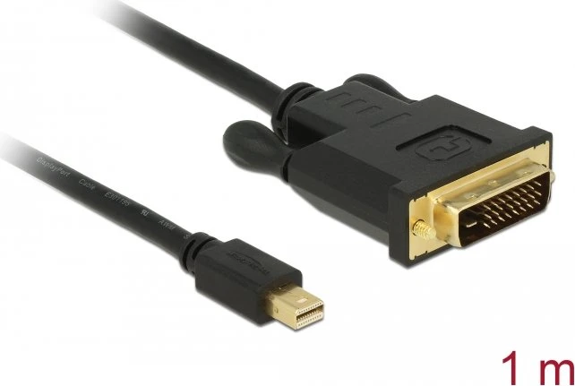 DeLOCK Mini DisplayPort 1.1 [Stecker] auf DVI-D 24-Pin [Stecker] Kabel, 1m