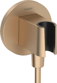 Hansgrohe FixFit S Wandanschluss mit Brausehalter brushed bronze