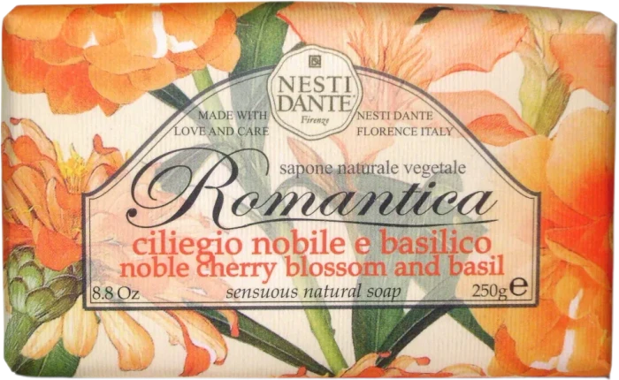 Nesti Dante Romantica Noble Cherry Blossom and Basil feste Seife, 250g
