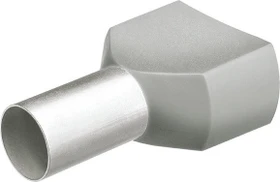 Knipex Twin-Aderendhülsen 2x 4mm² grau 100 Stück