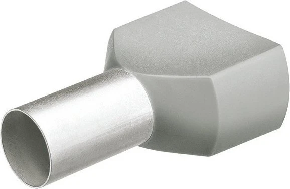 Knipex Twin-Aderendhülsen 2x 4mm² grau 100 Stück