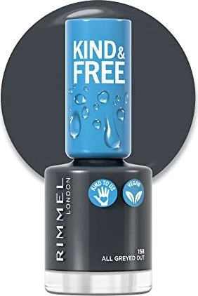 Rimmel Kind & Free Nagellack 158 All Greyed Out, 8ml
