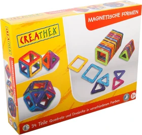 Creathek Magnetische Formen - Quadrate und Dreiecke