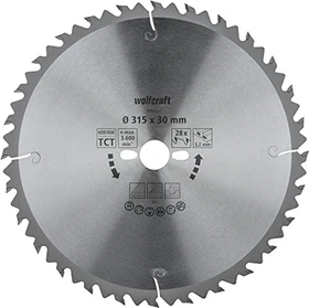 Wolfcraft Serie Grün Kreissägeblatt 28Z, 315x3.2x30mm, 1 Stück
