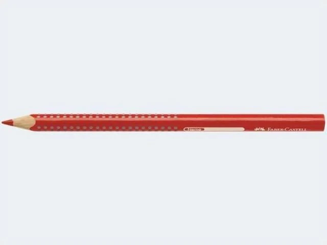 Faber-Castell Jumbo Grip Buntstift geraniumrot, 12er-Pack