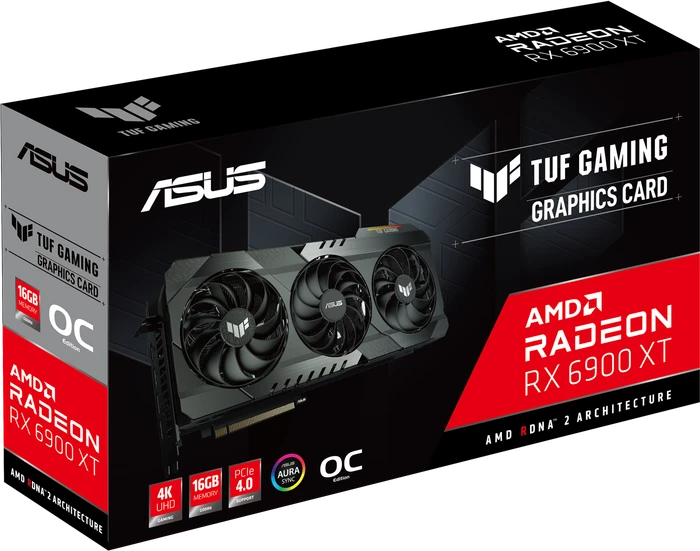 ASUS TUF Gaming Radeon RX 6900 XT OC, TUF-RX6900XT-O16G-GAMING, 16GB GDDR6, HDMI, 3x DP