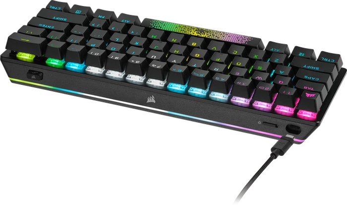 Corsair Gaming K70 PRO MINI Wireless, MX SPEED RGB Silver, USB/Bluetooth, US