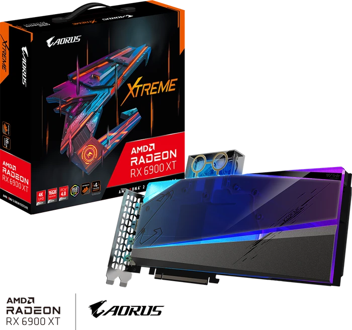 GIGABYTE AORUS Radeon RX 6900 XT Xtreme Waterforce WB 16G, 16GB GDDR6, 2x HDMI, 2x DP