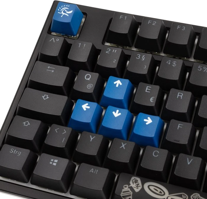 Ducky One 2 Backlit PBT, LEDs RGB, schwarz, MX RGB NATURE WHITE, USB, DE