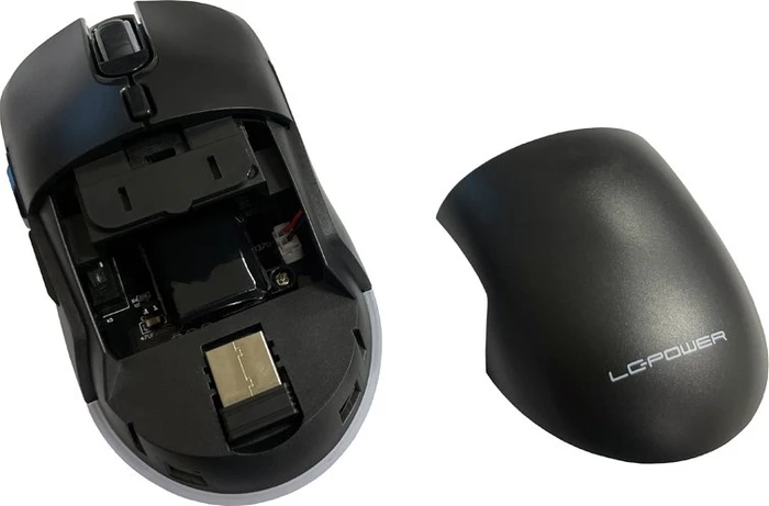 LC-Power m900B-C-W Gaming Funkmaus schwarz, USB