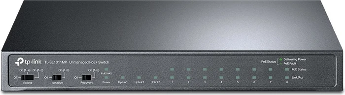 TP-Link SL1311MP Desktop Switch, 10x RJ-45, 1x SFP, 124W PoE+