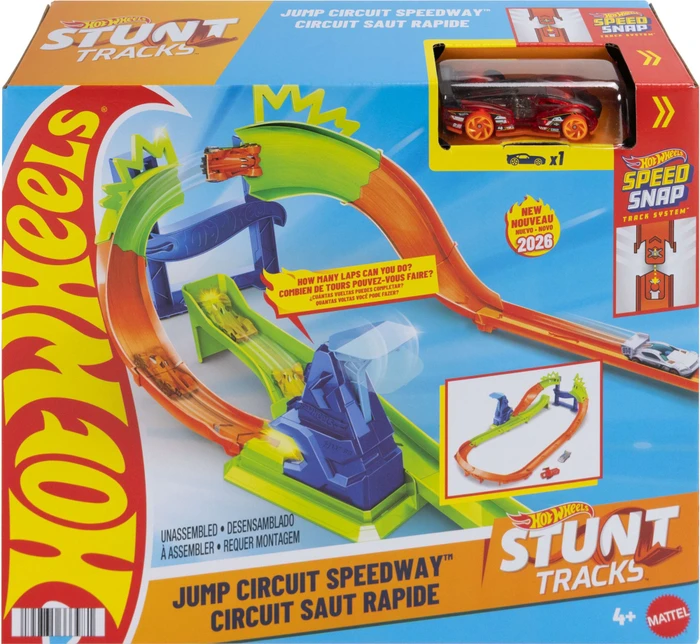 Mattel Hot Wheels Stunt Tracks Jump Circuit Speedway