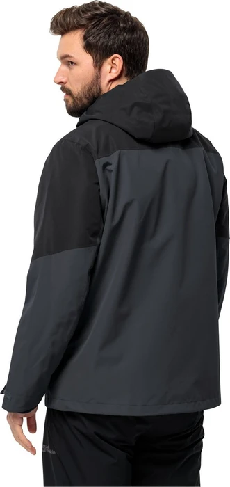Jack Wolfskin Glaabach 3in1 Funktionsjacke schwarz (Herren)