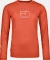 Ortovox 150 Cool Mountain Silhouette Funktionsshirt langarm sunset orange (Damen) Vorschaubild
