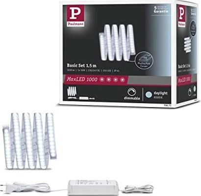 Paulmann MaxLED 1000 Basisset LED-Streifen tageslichtweiß beschichtet 1.5m
