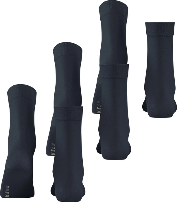 Falke Cotton Touch Socken graphite, 3 Paare (Damen)