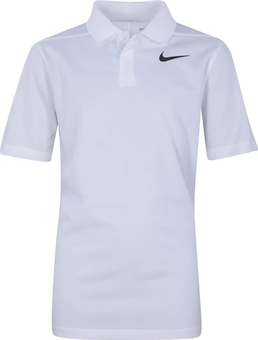 Nike Dri-FIT Victory Poloshirt kurzarm weiß/schwarz (Junior)
