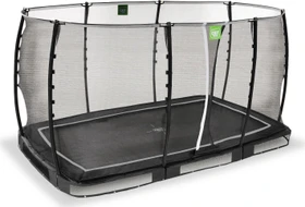 Exit Toys Allure Classic mit Sicherheitsnetz 214x366cm Bodentrampolin schwarz