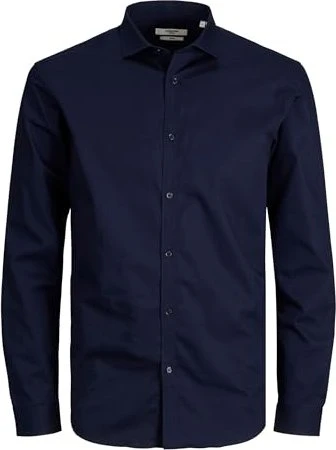 Jack & Jones Slim Fit Hemd langarm navy blazer (Herren)