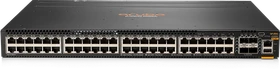 HPE Aruba CX 6300 Series 6300M Rackmount Gigabit Managed Switch, 48x RJ-45, 4x SFP56, Back to Front Airflow, Bundle (1x) (JL762A)