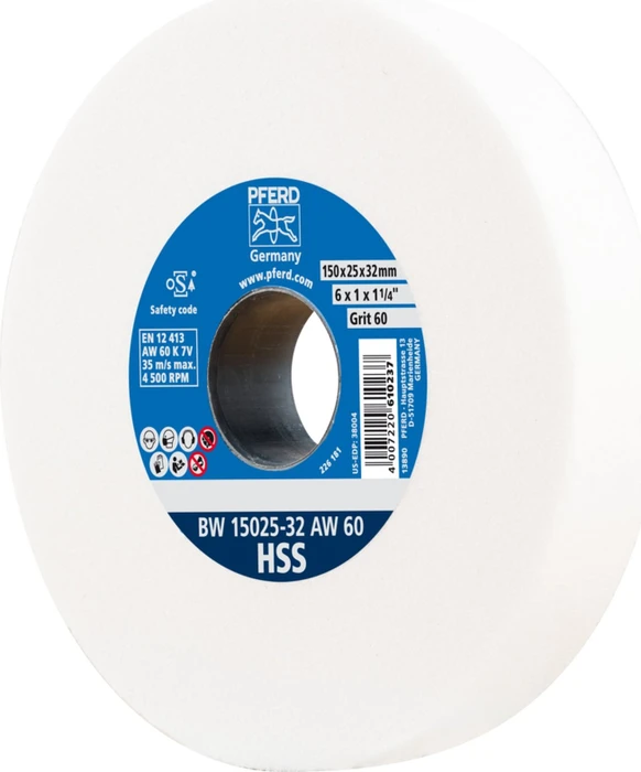 Pferd BW 15025-32 AW 60 HSS Schleifscheibe K60, 150x25x32mm, 1 Stück