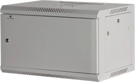 Rockstable 19" Wandschrank 6HE, Stahltür, IP2X, weiß, 440mm tief