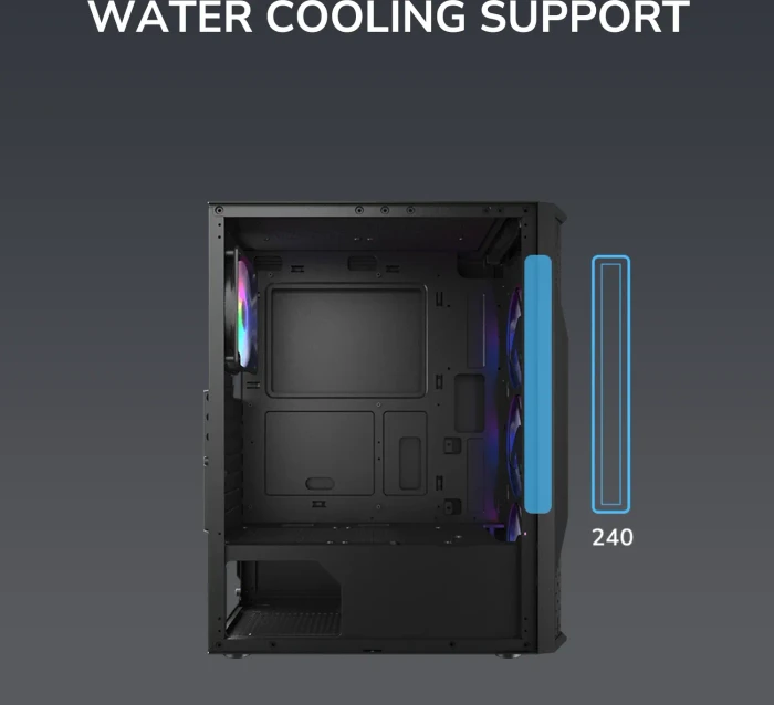 Cougar MX110 RGB, System Build Version, Glasfenster
