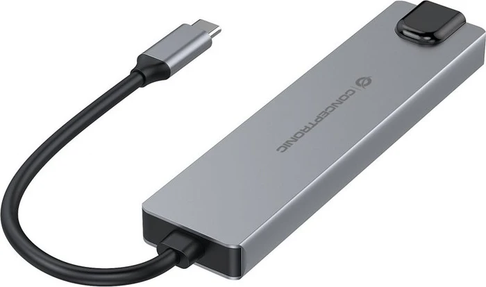 Conceptronic 6-in-1 Dockingstation, USB-C 3.1 [Stecker]