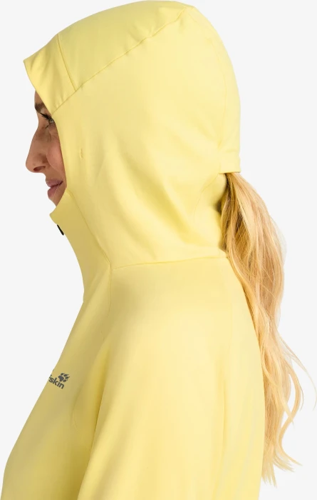 Jack Wolfskin Prelight Trail Hooded Funktionsshirt langarm lemon ice (Damen)
