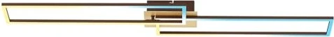 Briloner Frame LED Deckenleuchte 40W 110cm gold/braun