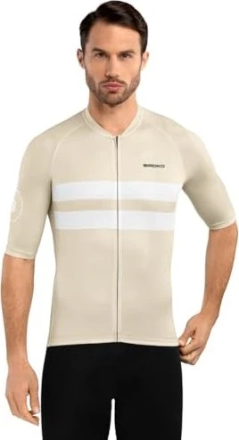 Siroko M3 Swift Trikot kurzarm beige/weiß (Herren)