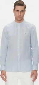 Tommy Hilfiger Washed Leinen Hemd langarm sky blue (Herren)