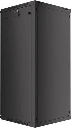 Lanberg 19" Wandschrank 42HE, hängend, Flat Pack, Glastür, IP20, RAL 9004, 600mm tief