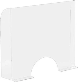 Exacompta Exascreen Hygieneschutz Trennwand für den Verkaufstresen, transparent, 68x95cm