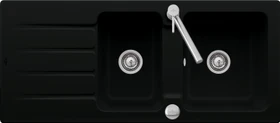 Villeroy & Boch Architectura 1160x510mm Einbau Becken reversibel mit Ablauffernbedienung ebony