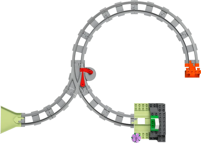 LEGO DUPLO - Eisenbahntunnel und Schienen - Erweiterungsset