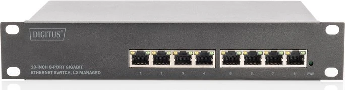 Digitus Professional DN-801 Rackmount Gigabit Managed Switch, 8x RJ-45