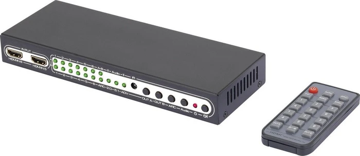 SpeaKa Professional 6 Port HDMI-Matrix-Switch