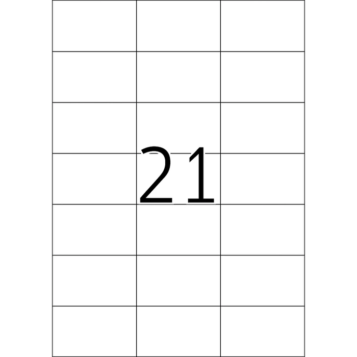 Herma Poweretiketten, 70x42.3mm, weiß, matt, 25 Blatt (525 Etiketten)