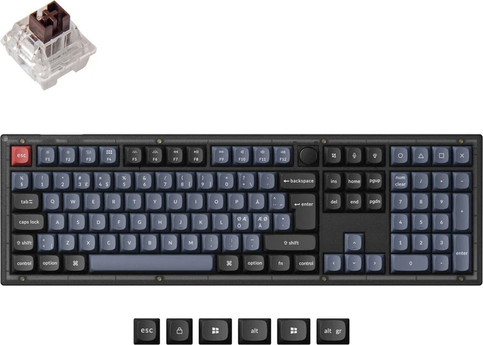Keychron V6 Knob Version, DE