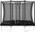 Berg Ultim Favorit mit Sicherheitsnetz 280x190cm Trampolin grau (32.25.62.30)
