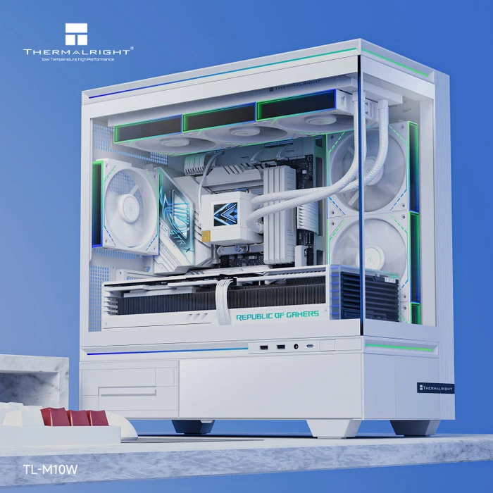 Thermalright TL-M10W White, weiß, Glasfenster